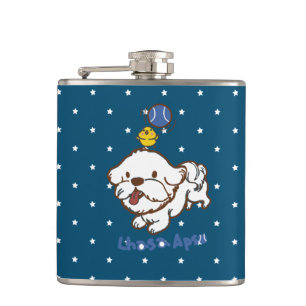 Lhasa apso bubu and little chicken guagua flask