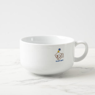 Lhasa apso bubu and little chicken guagua soup mug