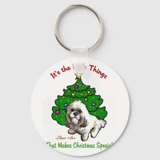 Lhasa Apso Christmas Gifts Keychain