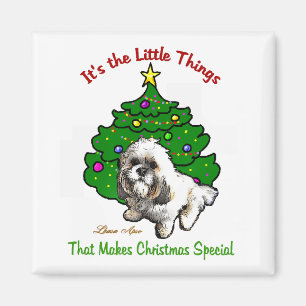 Lhasa Apso Christmas Gifts Magnet