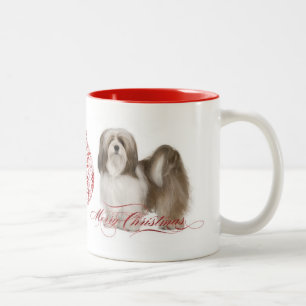 Lhasa Apso Christmas Mug
