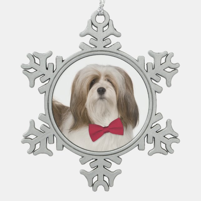 Lhasa Apso Christmas Ornament (Front)
