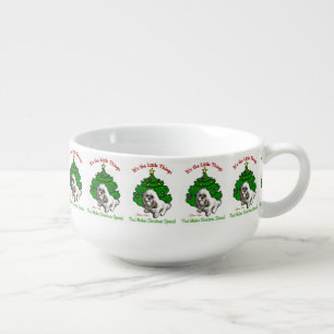 Lhasa Apso Christmas Soup Mug