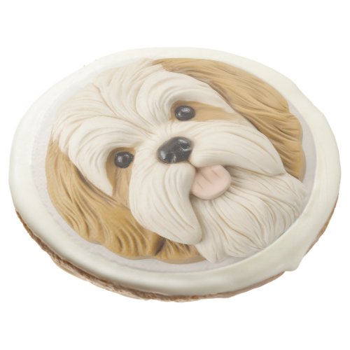 Lhasa Apso Dog 3D Inspired Sugar Cookie