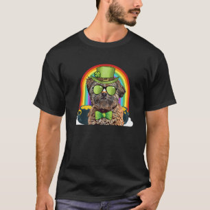 Lhasa Apso Dog Leprechaun Funny St Patricks Day T-Shirt