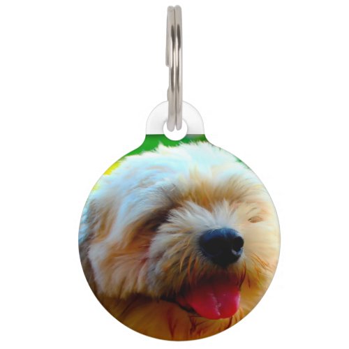 Lhasa Apso Dog Pet ID Tag