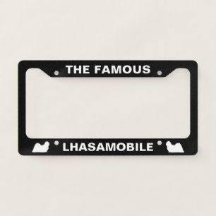 Lhasa Apso Dog Silhouettes Lhasamobile Custom License Plate Frame