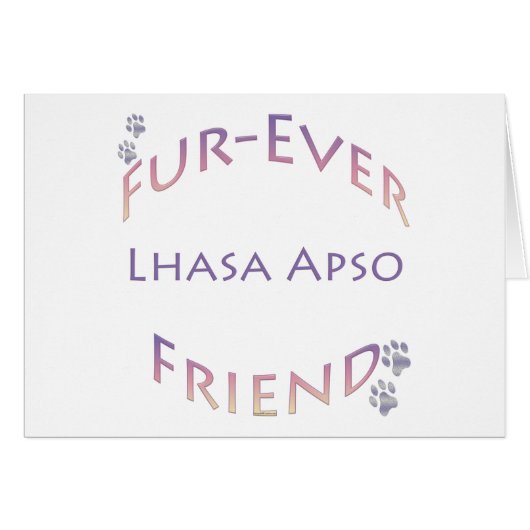Lhasa Apso Furever Cards (Front Horizontal)