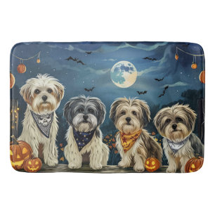 Lhasa Apso Halloween Spooky Bath Mat