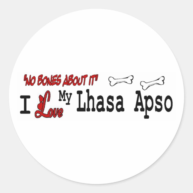 Lhasa Apso (I Love) Sticker (Front)