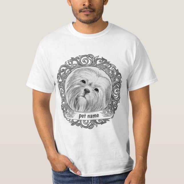 Lhasa Apso Loving Memory  T-Shirt (Front)