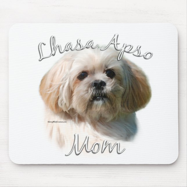 Lhasa Apso Mom 2 Mouse Pad (Front)
