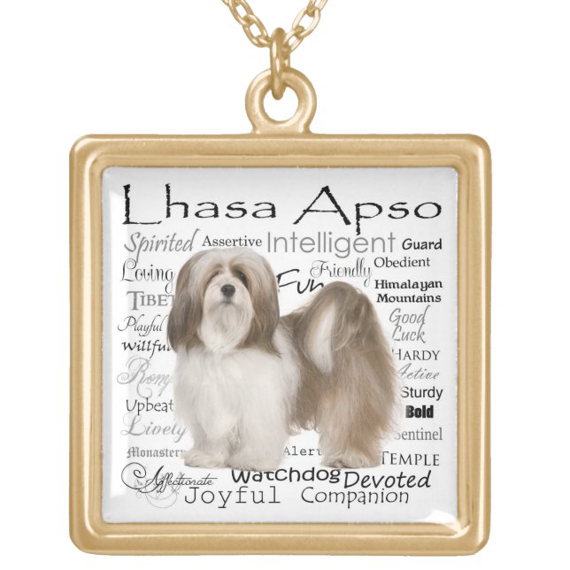 Lhasa Apso Necklace (Front)