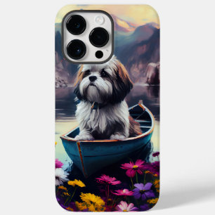 Lhasa Apso on a Paddle: A Scenic Adventure Case-Mate iPhone 14 Pro Max Case