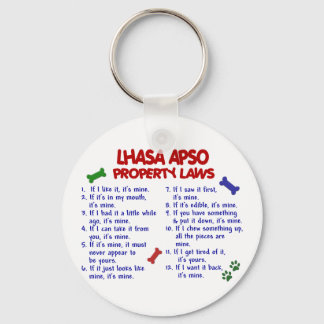 LHASA APSO Property Laws 2 Keychain
