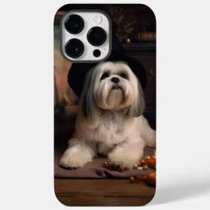 Lhasa Apso Pumpkins Halloween Scary Case-Mate iPhone 14 Pro Max Case