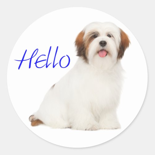 Lhasa Apso Puppy Dog  Canine Pup Sticker  Label