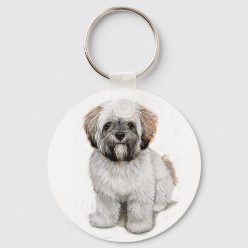 Lhasa apso Puppy keyring