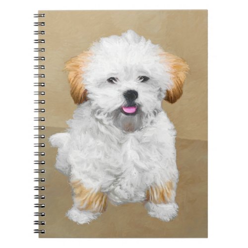 Lhasa Apso Puppy Painting _ Cute Original Dog Art Notebook