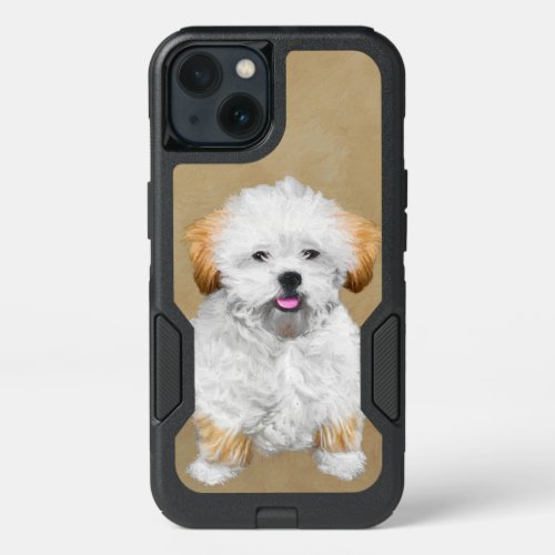 Lhasa Apso Puppy Painting _ Cute Original Dog Art iPhone 13 Case
