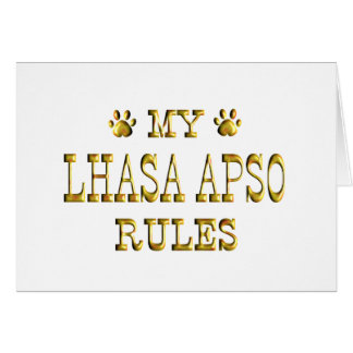 Lhasa Apso Rules Gold Cards