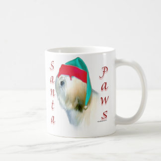 Lhasa Apso Santa Paws Coffee Mug