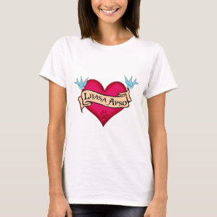 Lhasa Apso Tattoo Heart T-Shirt