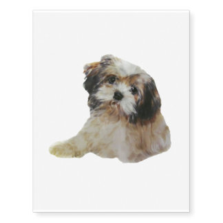 Lhasa Apso Temporary Tattoos