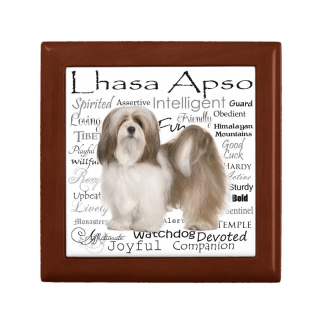 Lhasa Apso Tile Box (Front)