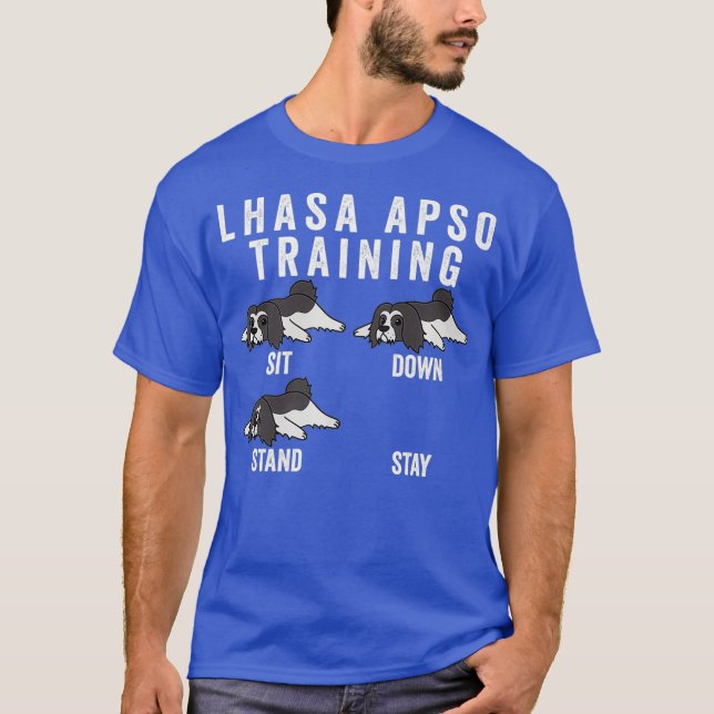 Lhasa Apso Training Dog Premium T-Shirt (Front)