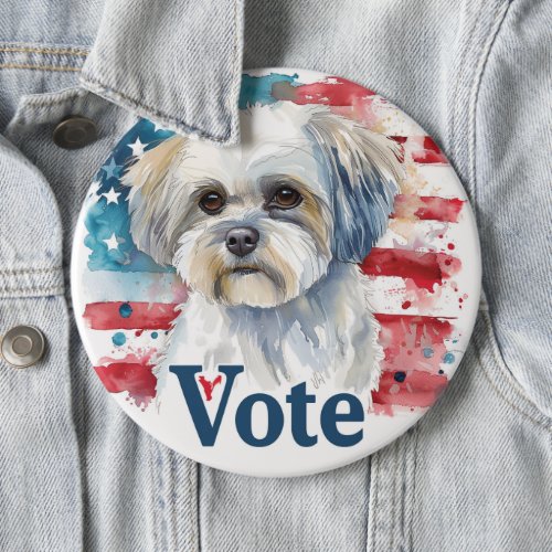 Lhasa apso US Elections Vote for Paws_itive Change Button