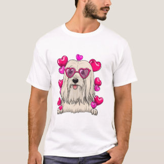 Lhasa Apso Valentines Day T-Shirt