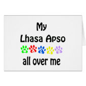 Lhasa Apso Walks Design (Front Horizontal)