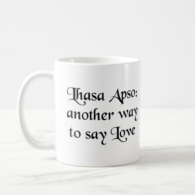 lhasa apso way coffee mug (Left)