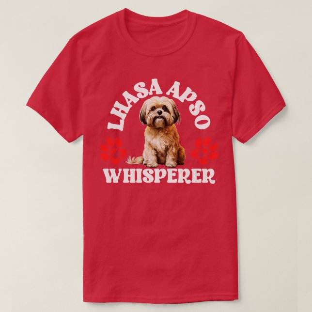 Lhasa Apso Whisperer T-Shirt (Design Front)