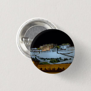 Lhasa & Potala Palace at night, Tibet (Himalayas) Button