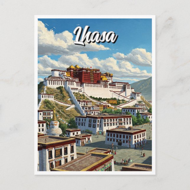 Lhasa Tibet Postcard (Front)