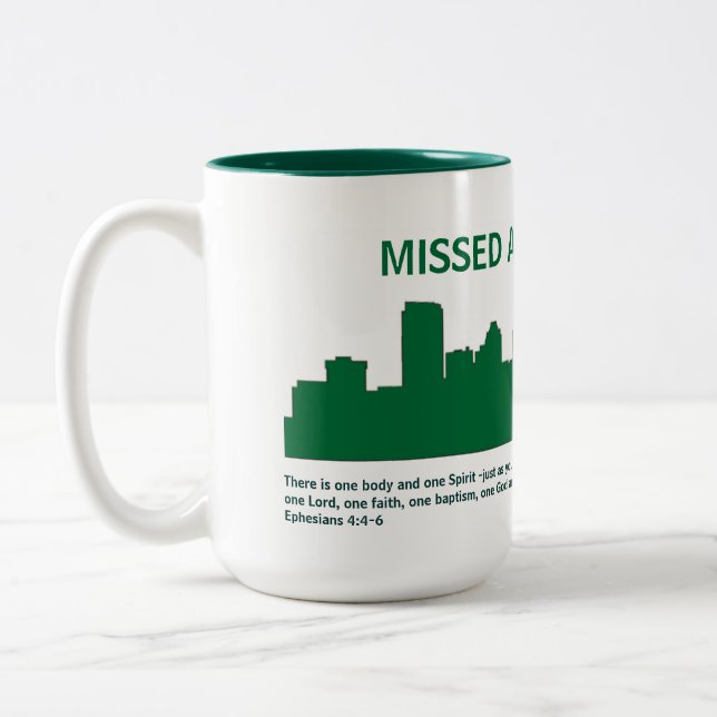 LHBC missed a latte Two-Tone Coffee Mug (Left)