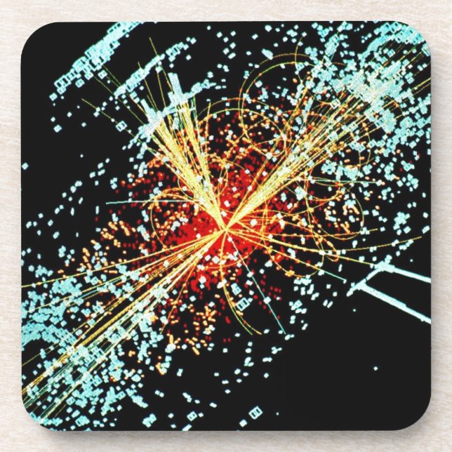 LHC Collision Beverage Coaster (Front)