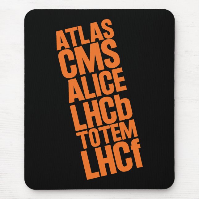 LHC Detectors Mouse Pad (Front)