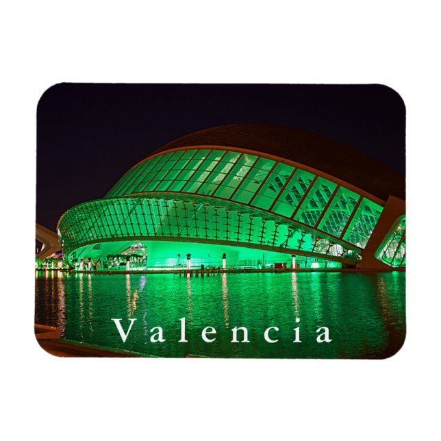 L'Hemisfèric in the evening. Magnet (Horizontal)