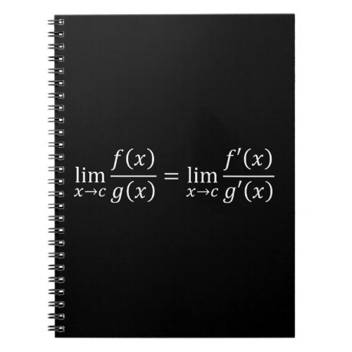 LHopitals Rule _ Math And Calculus Basics T_Shir Notebook
