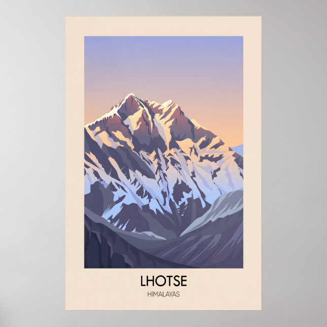 Lhotse Mountain Himalayas Poster (Front)