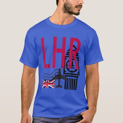 LHR AIRPORT CODE BAGGAGE TAG LONDON HEATHROW ENGLA T_Shirt