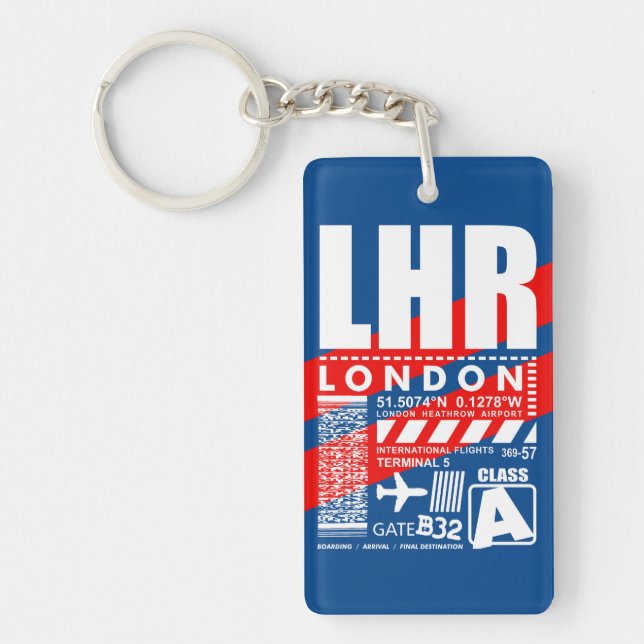 LHR London Airport Keychain (Front)