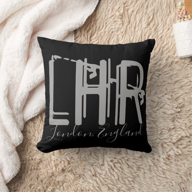 LHR London Heathrow Airport  Throw Pillow (Blanket)