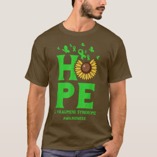 Li Fraumeni Syndrome Green Hope Vintage Sunflower  T-Shirt