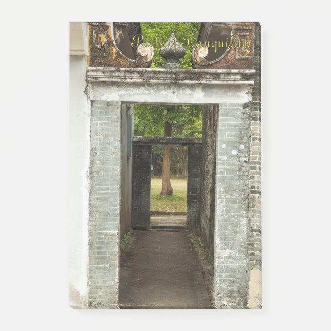 Li Garden Series: Paths of Tranquility Notepad (Front)