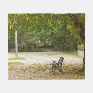 Li Garden Series: Waiting in Stillness Fleece Blanket