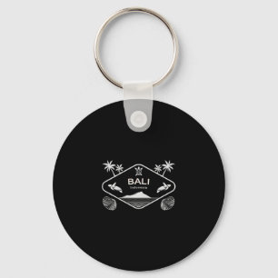 Li Indonesia Island Sea Turtle Palm Tree Vacation Keychain